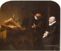 Le ministre mennonite Cornelis Claesz Anslo en conversation avec sa femme Aaltje Rembrandt